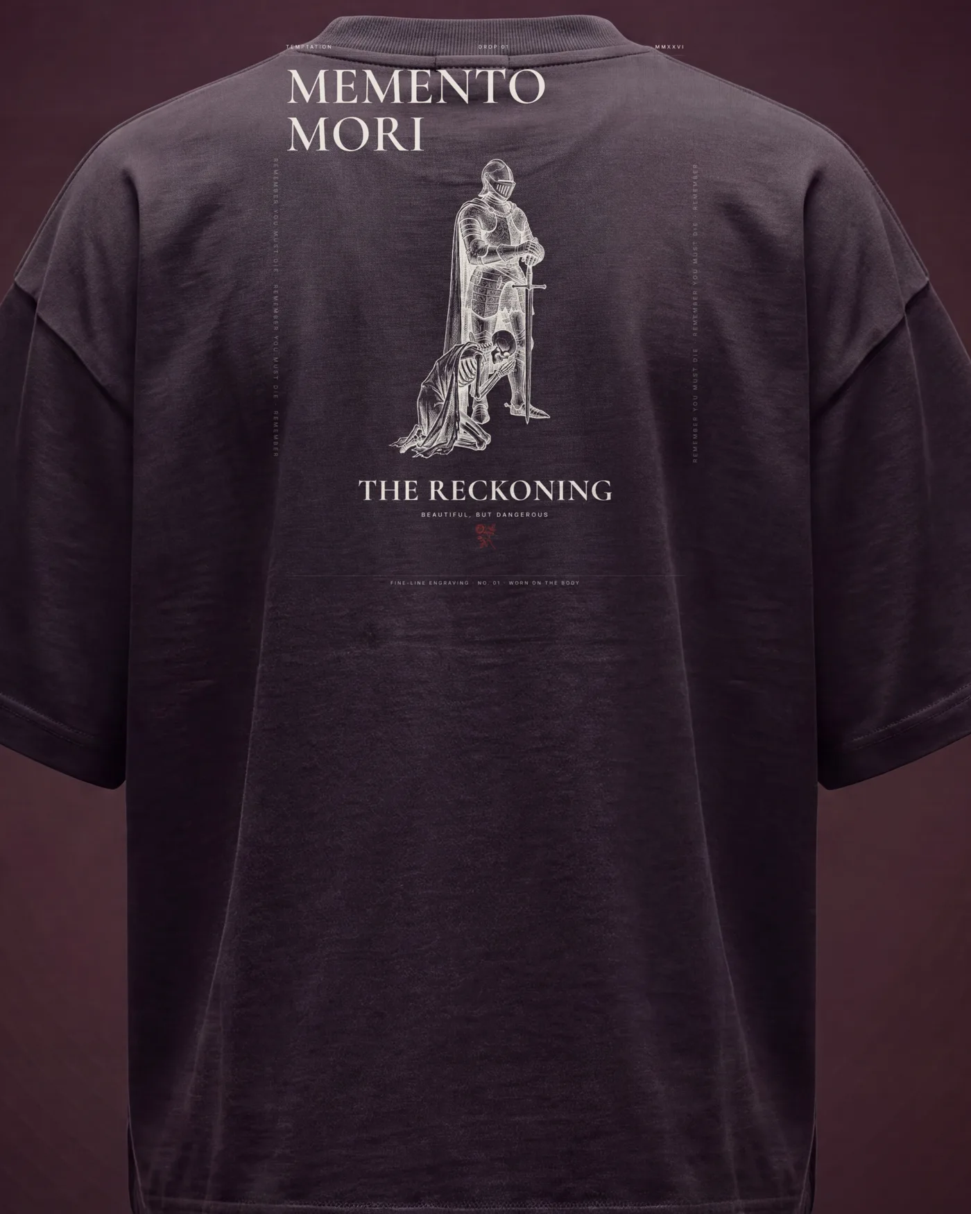 The Reckoning Heavyweight Tee — Black